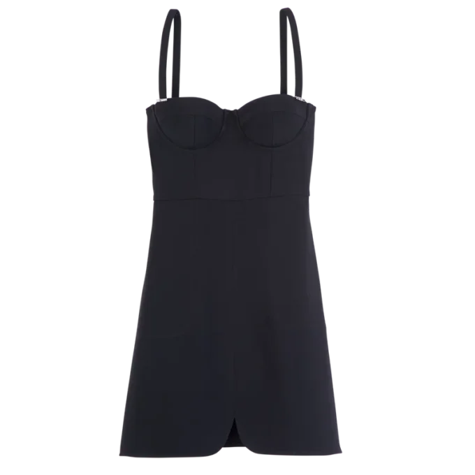 Negro – Vestido de crepé