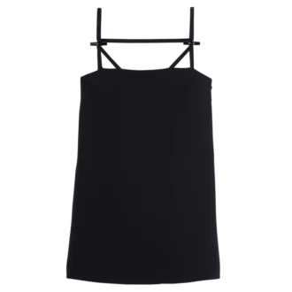 Negro – Vestido de crepé