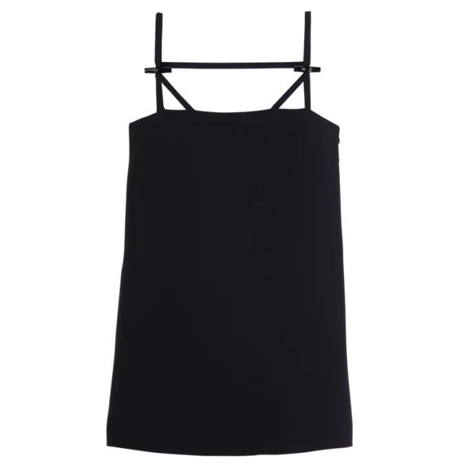 Negro – Vestido de crepé
