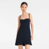 Negro – Vestido de crepé