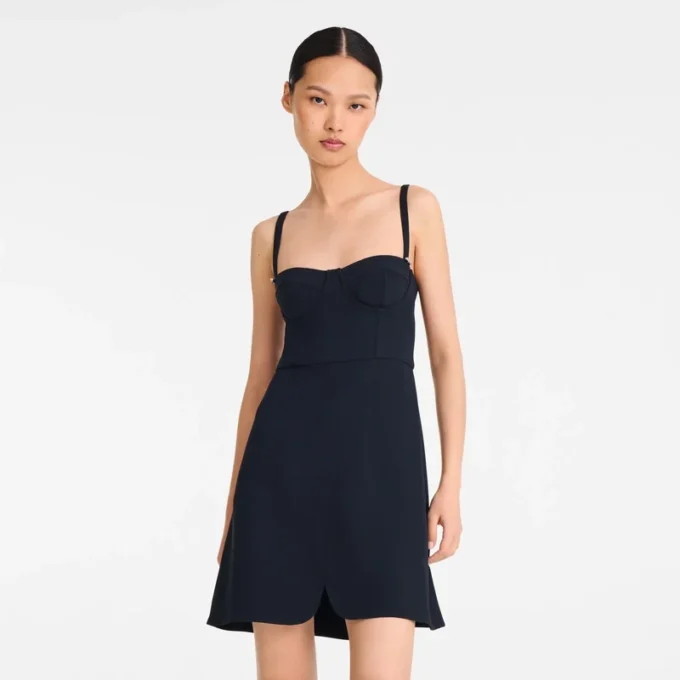 Negro – Vestido de crepé