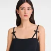 Negro – Vestido de crepé