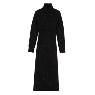 Negro – Vestido largo de punto