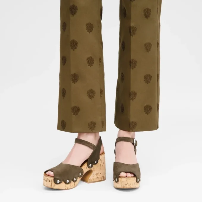 Olive – Cuero Sandalias La Cigale