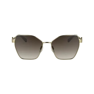 Oro/Marrón – Gafas de sol metálicas