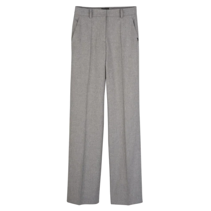 Pantalones de franela grises