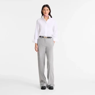 Pantalones de franela grises