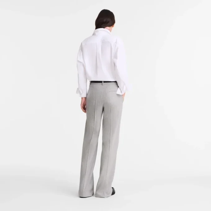 Pantalones de franela grises