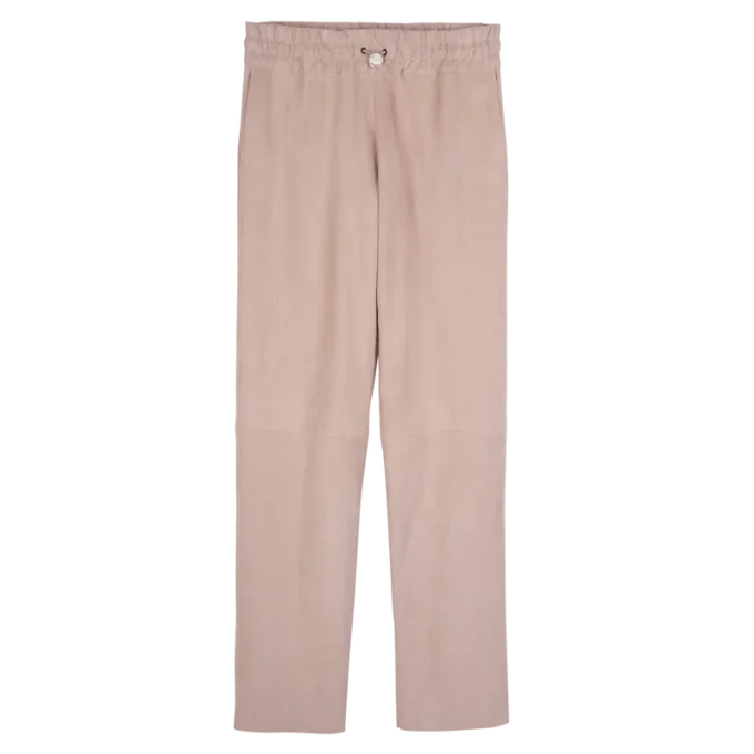 Pantalones rectos de piel