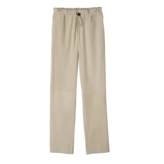 Pantalones rectos de piel