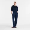 Pantalones rectos de piel