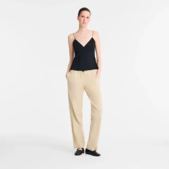 Pantalones rectos de piel