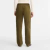 Pantalones rectos de piel