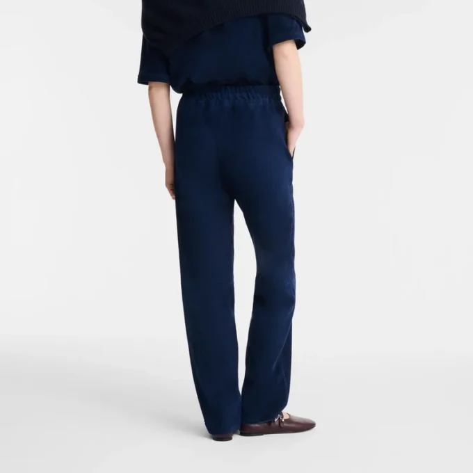 Pantalones rectos de piel
