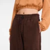 Pantalones rectos de piel