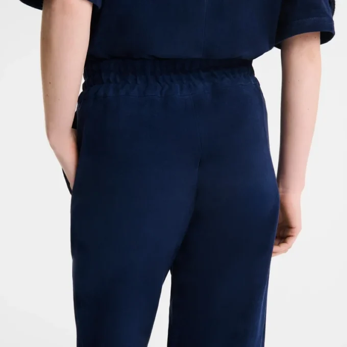 Pantalones rectos de piel