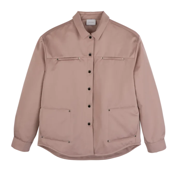 Pink Tea – Camisa de satén técnico
