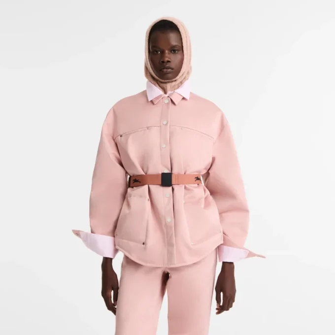 Pink Tea – Camisa de satén técnico