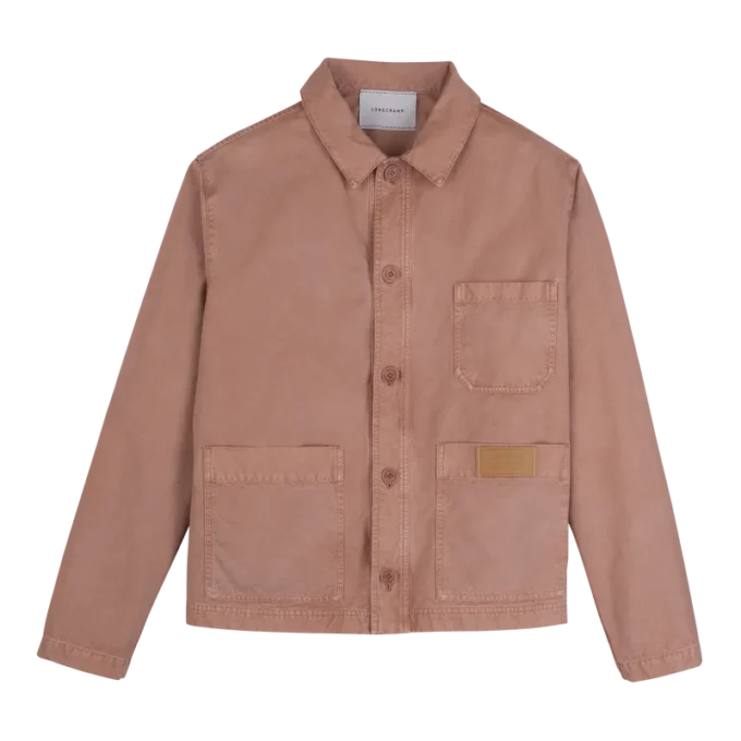 Pink Tea – Chaqueta de algodón sobreteñido