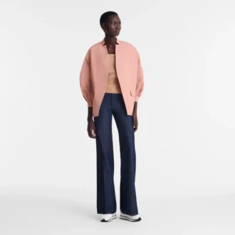 Pink Tea – Chaqueta kimono de tafetán técnico