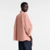 Pink Tea – Chaqueta kimono de tafetán técnico