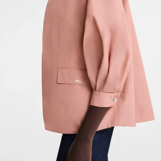 Pink Tea – Chaqueta kimono de tafetán técnico