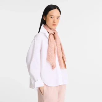 Pink Tea – Estampado de caballos Bufanda Chevaux