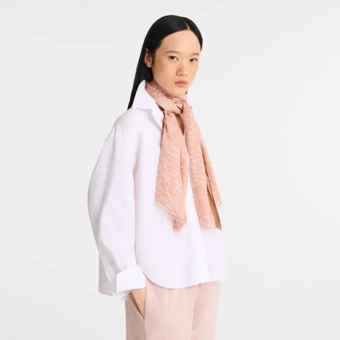 Pink Tea – Estampado de caballos Bufanda Chevaux