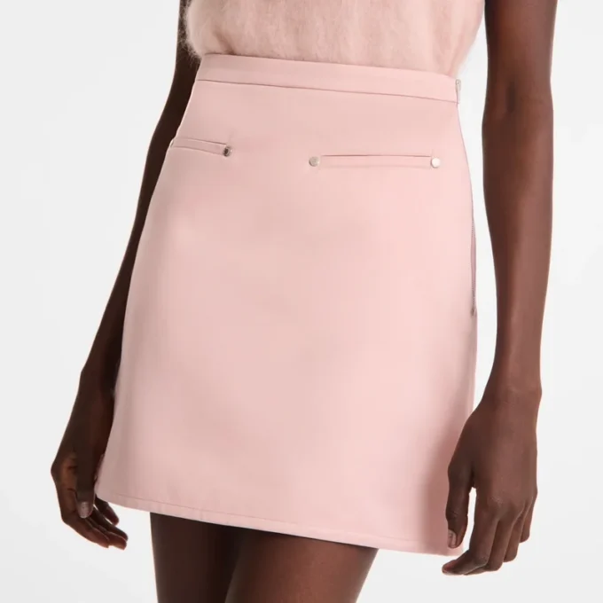 Pink Tea – Falda de satén técnico