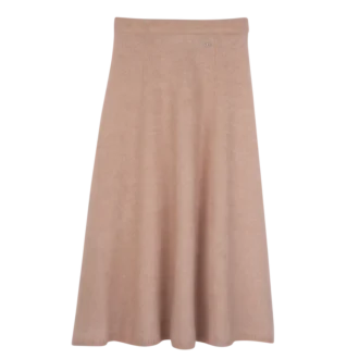 Pink Tea – Falda midi de punto