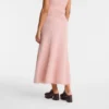 Pink Tea – Falda midi de punto