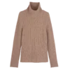 Pink Tea – Jersey de cuello alto de punto