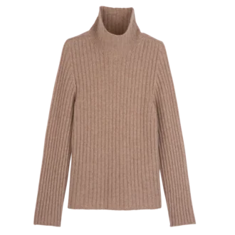 Pink Tea – Jersey de cuello alto de punto