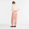 Pink Tea – Pantalones de algodón sobreteñido