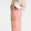 Pink Tea – Pantalones de algodón sobreteñido