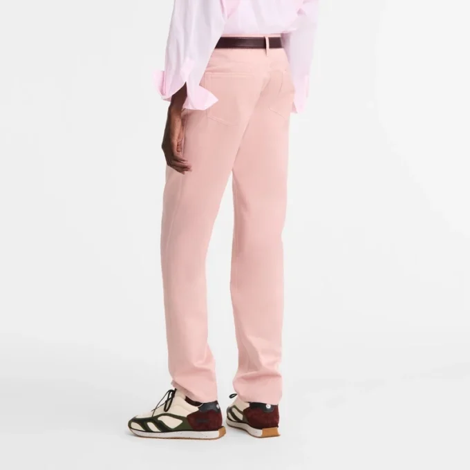 Pink Tea – Pantalones de satén técnico