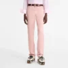 Pink Tea – Pantalones de satén técnico