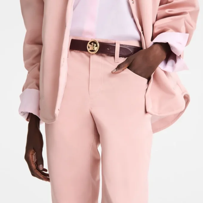 Pink Tea – Pantalones de satén técnico