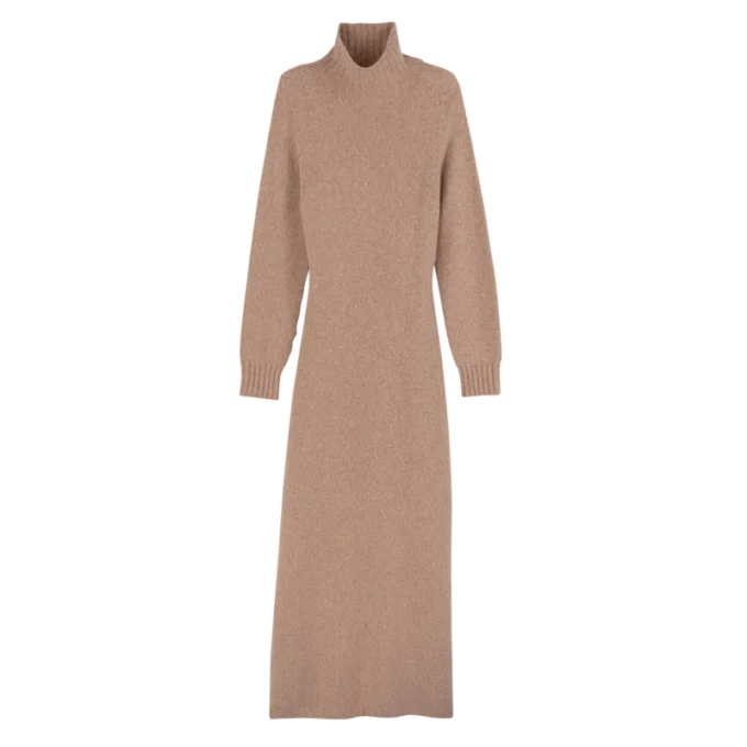 Pink Tea – Vestido largo de punto