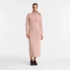 Pink Tea – Vestido largo de punto
