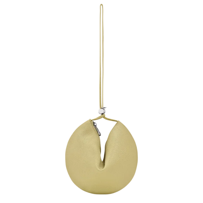 Pistacho – Bolso de mano Le Roseau de piel