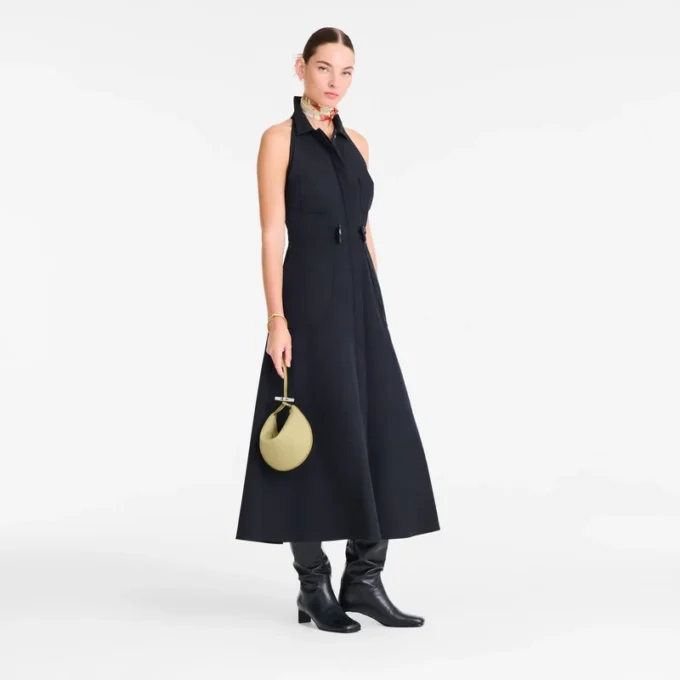 Pistacho – Bolso de mano Le Roseau de piel