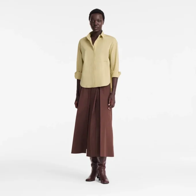 Pistacho – Camisa de popelín