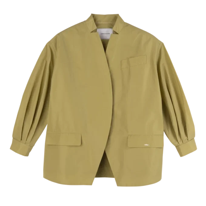 Pistacho – Chaqueta kimono de tafetán técnico