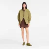 Pistacho – Chaqueta kimono de tafetán técnico
