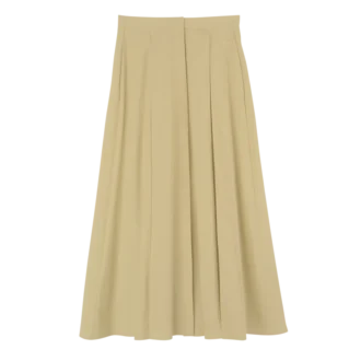Pistacho – Falda midi de popelín