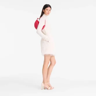 Rojo – Bolso de mano Le Roseau de lona