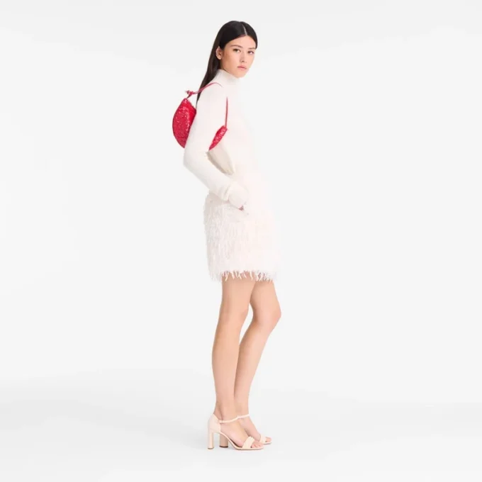 Rojo – Bolso de mano Le Roseau de lona