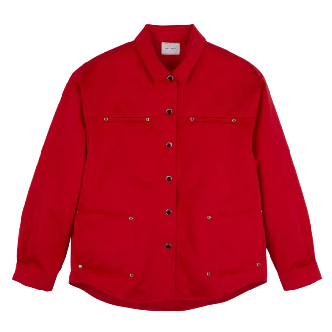 Rojo – Camisa de satén técnico