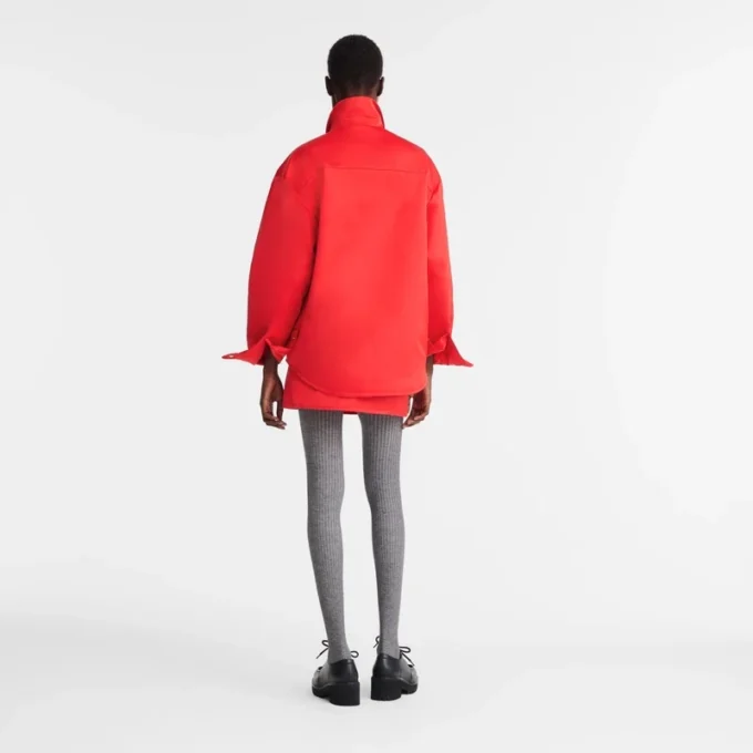 Rojo – Camisa de satén técnico